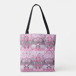 Bolsa Tote Demigirl Dragon Damask - Cores de Sinalizador do O