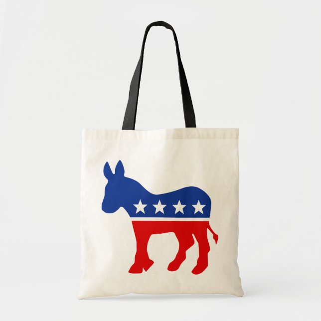 Bolsa Tote Democrata Donkey Tote Bag (Frente)