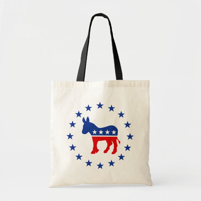Bolsa Tote Democrata Donkey Tote Bag (Frente)