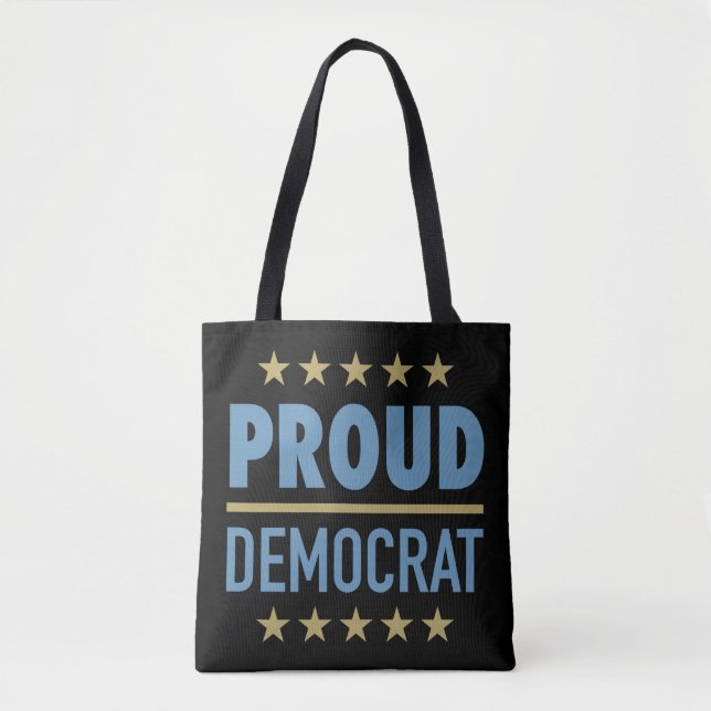 Bolsa Tote Democrata Orgulhosa (Frente)