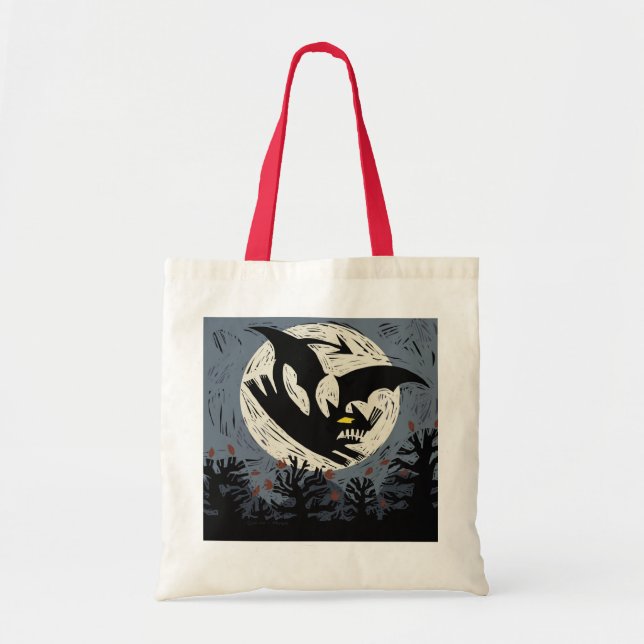 Bolsa Tote Demon Cat Retorna! Hallowe'en Trick-or-Treat Bag (Frente)