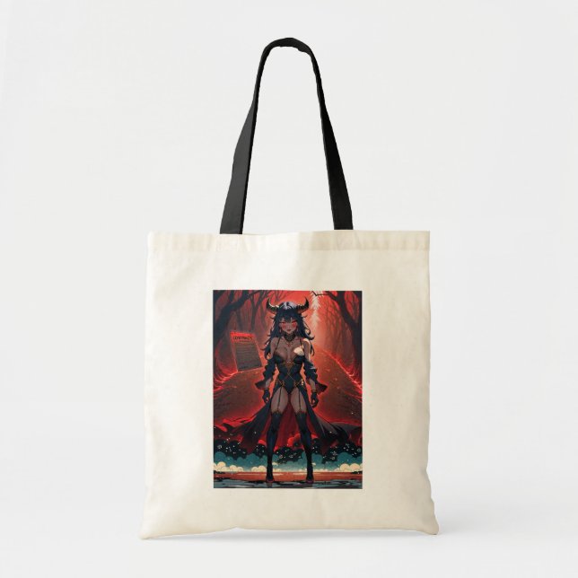 Bolsa Tote Demonstrações com Contato em Cruzarias, Anime Demo (Frente)