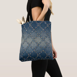 Bolsa Tote Denim projetado