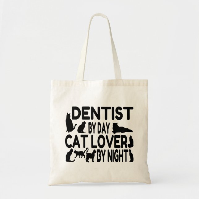 Bolsa Tote Dentist ama gatos (Frente)