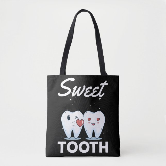 Bolsa Tote Dentista de dente-de-dente-cômodo Assistente dentá (Frente)