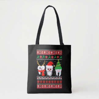 Bolsa Tote Dentista Higienista Dentista Suéter de Natal Feio