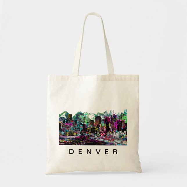 Bolsa Tote Denver, Colorado em grafite (Frente)
