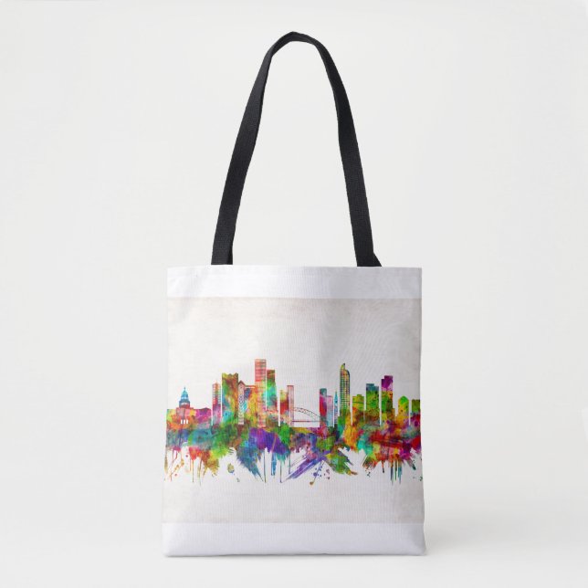 Bolsa Tote Denver Colorado Skyline (Frente)