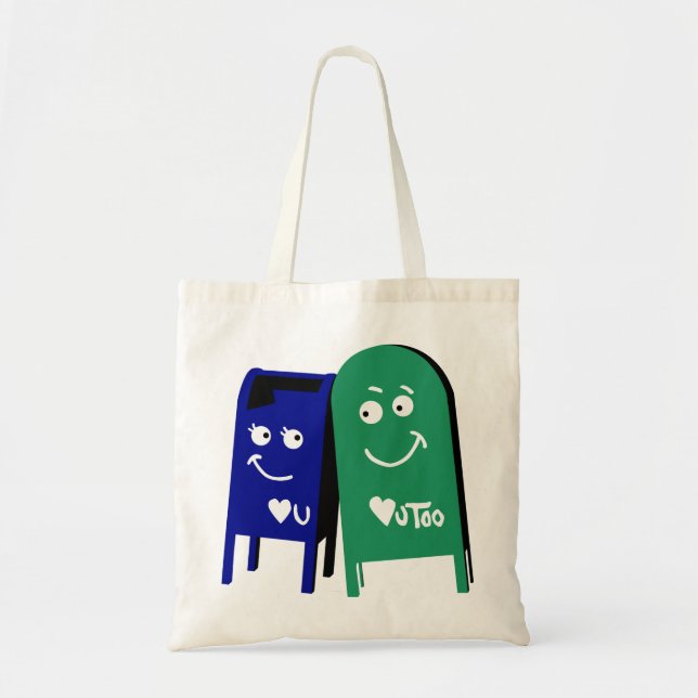 Bolsa Tote denver eu te amo caixas de correio (Frente)