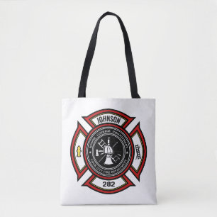 Bolsa Tote Departamento de Bombeiros NOME ADD. Bombeiro Salva