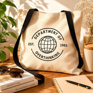 Bolsa Tote Departamento Retro de Pensamento Excessivo Present