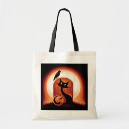 Bolsa Tote Derpy Halloween Cat por Tombstone