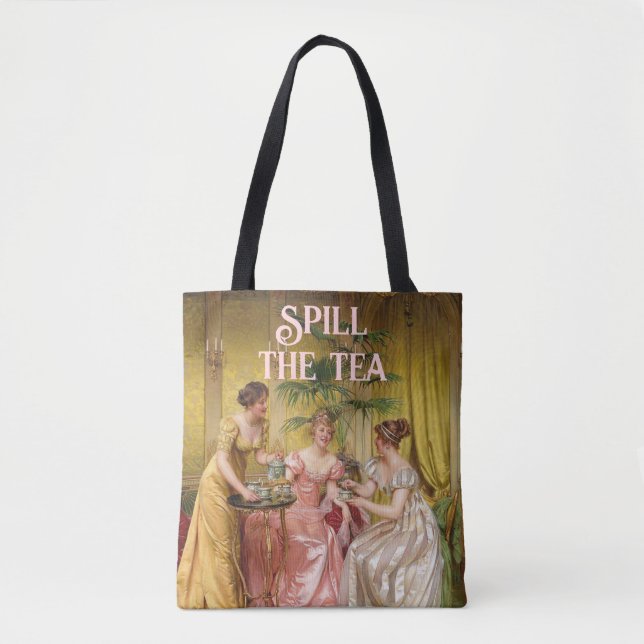 Bolsa Tote Derramar do chá (Frente)