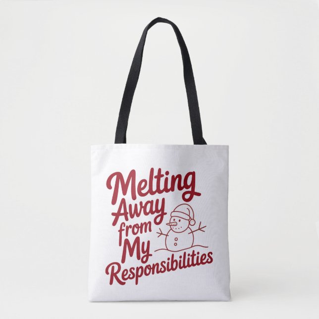 Bolsa Tote Derretendo Longe das Minhas Responsabilidades Snar (Frente)