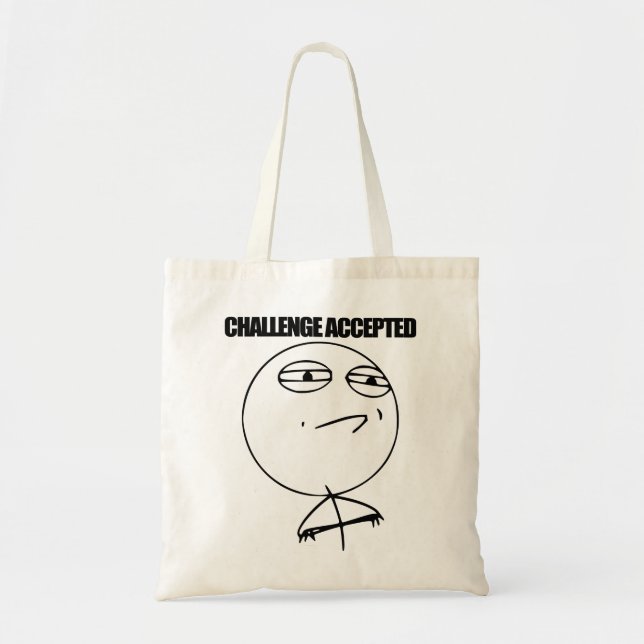 Bolsa Tote Desafio aceitado (Frente)
