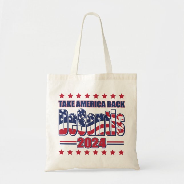 Bolsa Tote DeSantis-2024-Take-America-Back- (Frente)