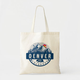 Bolsa Tote Descanso de Pista de Montanha Denver Colorado Flag