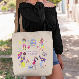 Bolsa Tote Descoberta do Groovy Disco Party Retro 80