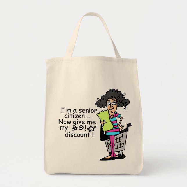 Bolsa Tote Desconto do Cidadão do mais velho (Frente)