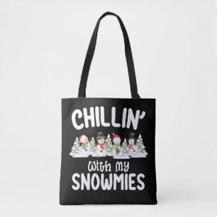 Bolsa Tote Descontraído Com Meu Boneco de Neve de Natal Snowm