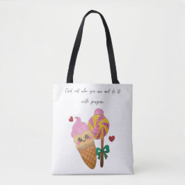Bolsa Tote “Descubra quem você é e faça isso de propósito.”