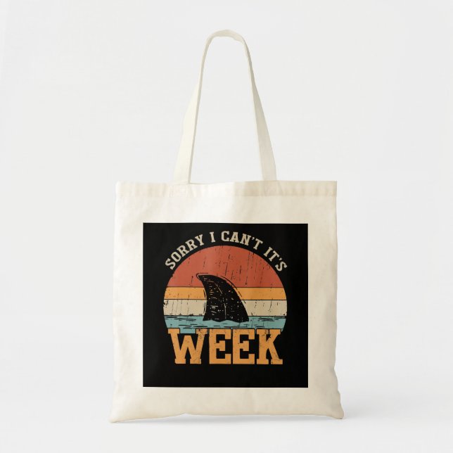 Bolsa Tote Desculpe, não posso... é semana de presentes de tu (Frente)