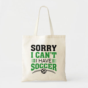 Bolsa Tote Desculpe, não posso ter futebol