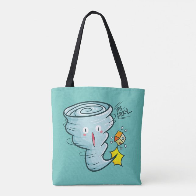 Bolsa Tote Desculpe Tornado (Verso)