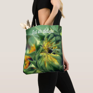 Bolsa Tote Desdobramento de girassol personalizado
