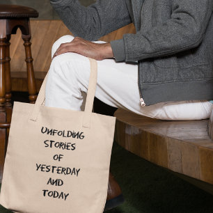 Bolsa Tote Desdobrando Histórias Histórico Presente para Prof