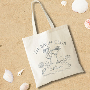Bolsa Tote Desenhado à Mão O Clube Bach Noiva à Beira-Mar