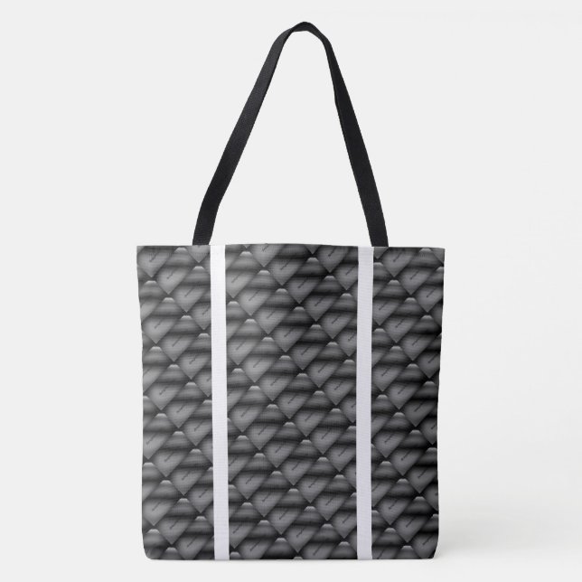 Bolsa Tote DESENHAR abstrato MODERN preto (Frente)