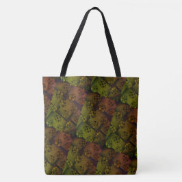Bolsa Tote DESENHAR MODERN, abstrato, de cor amarela-acastanh