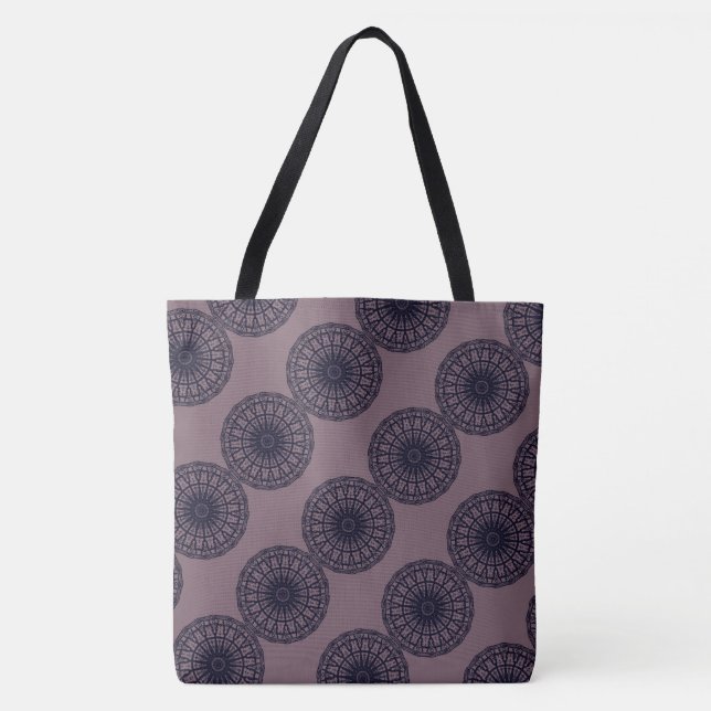 Bolsa Tote DESENHAR MODERN azul-profunda-cor-de-rosa-fundo#7D (Frente)
