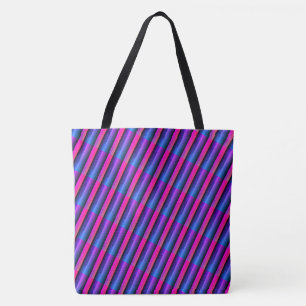 Bolsa Tote DESENHAR MODERN, cor-de-rosa-púrpura, azul-claro