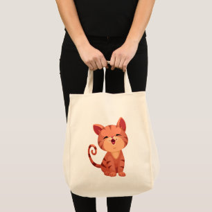 Bolsa Tote Desenho Animado de Gatinho Fofo Doida por Gatos Se