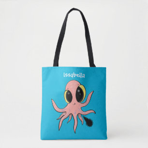 Bolsa Tote Desenho animado de polvo bebê fofo e travesso