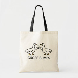 Bolsa Tote Desenho Animado Divertido de Ganso com Arrepios |