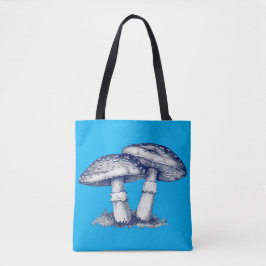 Bolsa Tote Desenho antigo de cogumelo