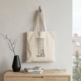 Bolsa Tote Desenho Clássico de Apartamento com Escada de Nova
