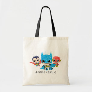 Bolsa Tote Desenho da Mini Justice League