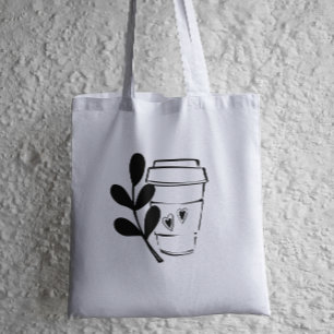 Bolsa Tote Desenho da Tinta do Café Lover