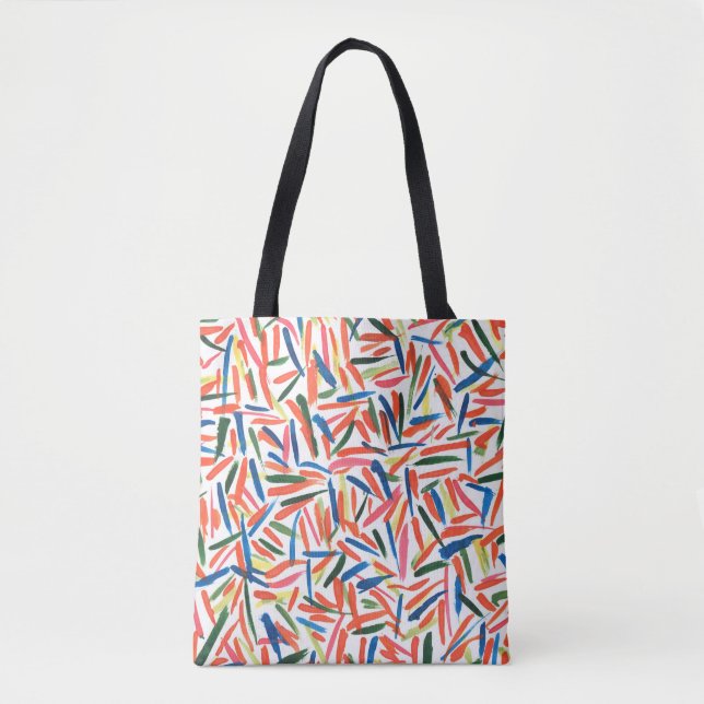 Bolsa Tote desenho de abstrato (Frente)