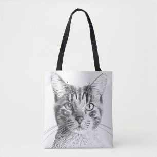 Bolsa Tote Desenho De Arte Da Ilustração Animal Da Natureza S