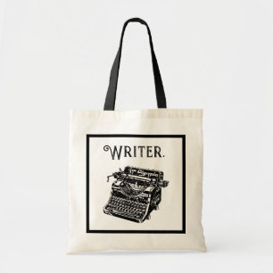 Bolsa Tote Desenho de Desenho de Tinta do Escritor de Digital