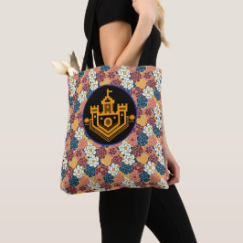 Bolsa Tote desenho de flores por toda parte