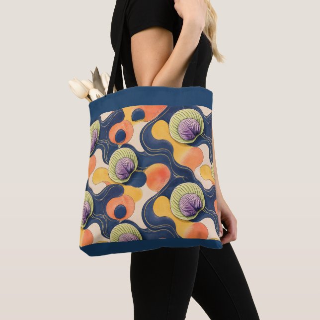 Bolsa Tote Desenho de Folhas de Outono (Close Up)
