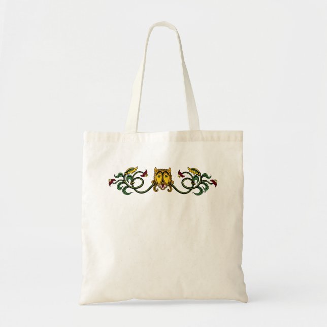Bolsa Tote Desenho de Leão Medieval (Frente)
