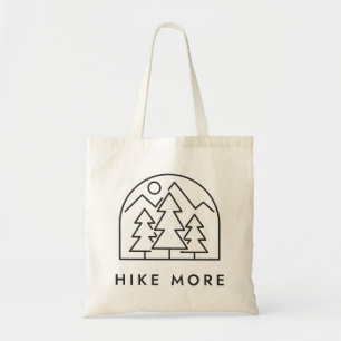 Bolsa Tote Desenho de Mais Pinheiros e Montanhas para Caminha