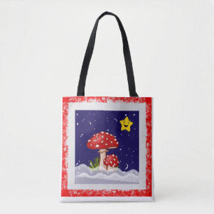 Bolsa Tote desenho de Natal estilo diferente